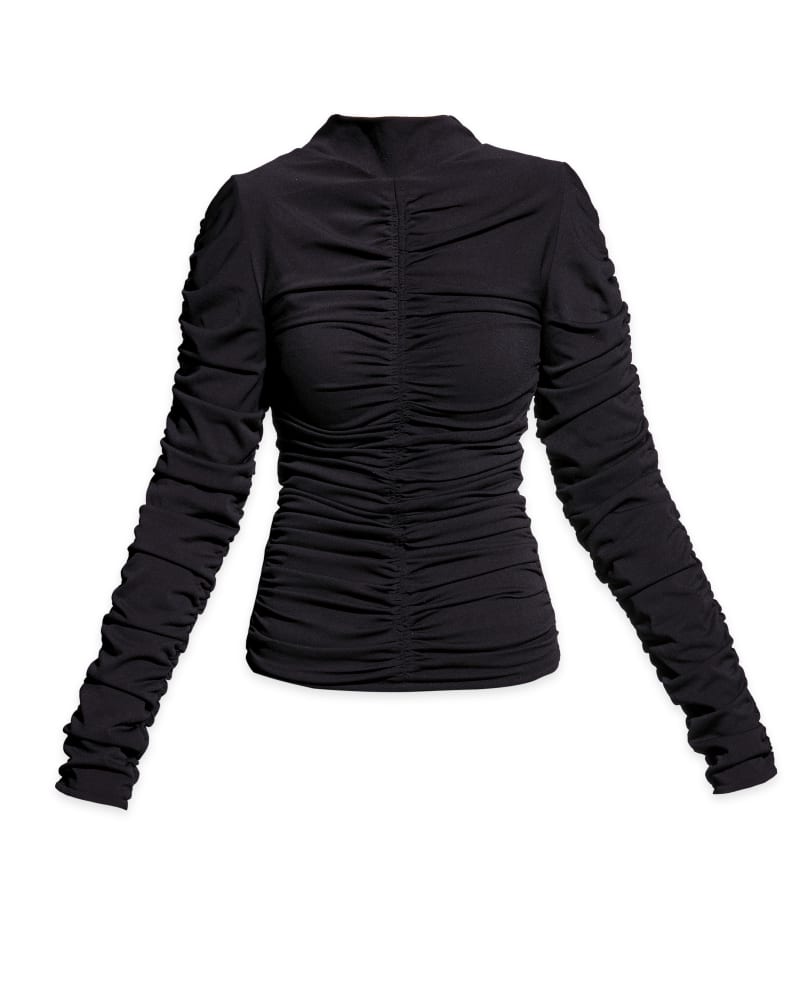 Front of a size L Harley Turtleneck in Black by AS by DF. | dia_product_style_image_id:312123